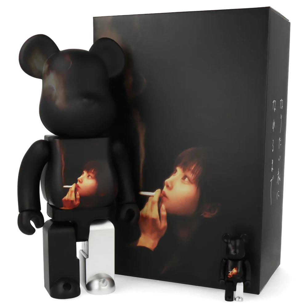 400% + 100% Bearbrick Black Scandal Yohji Yamamoto x Suzume Uchida x S.H.I.P & Crew Ideal Self - Medicom Toy - Bearbrick