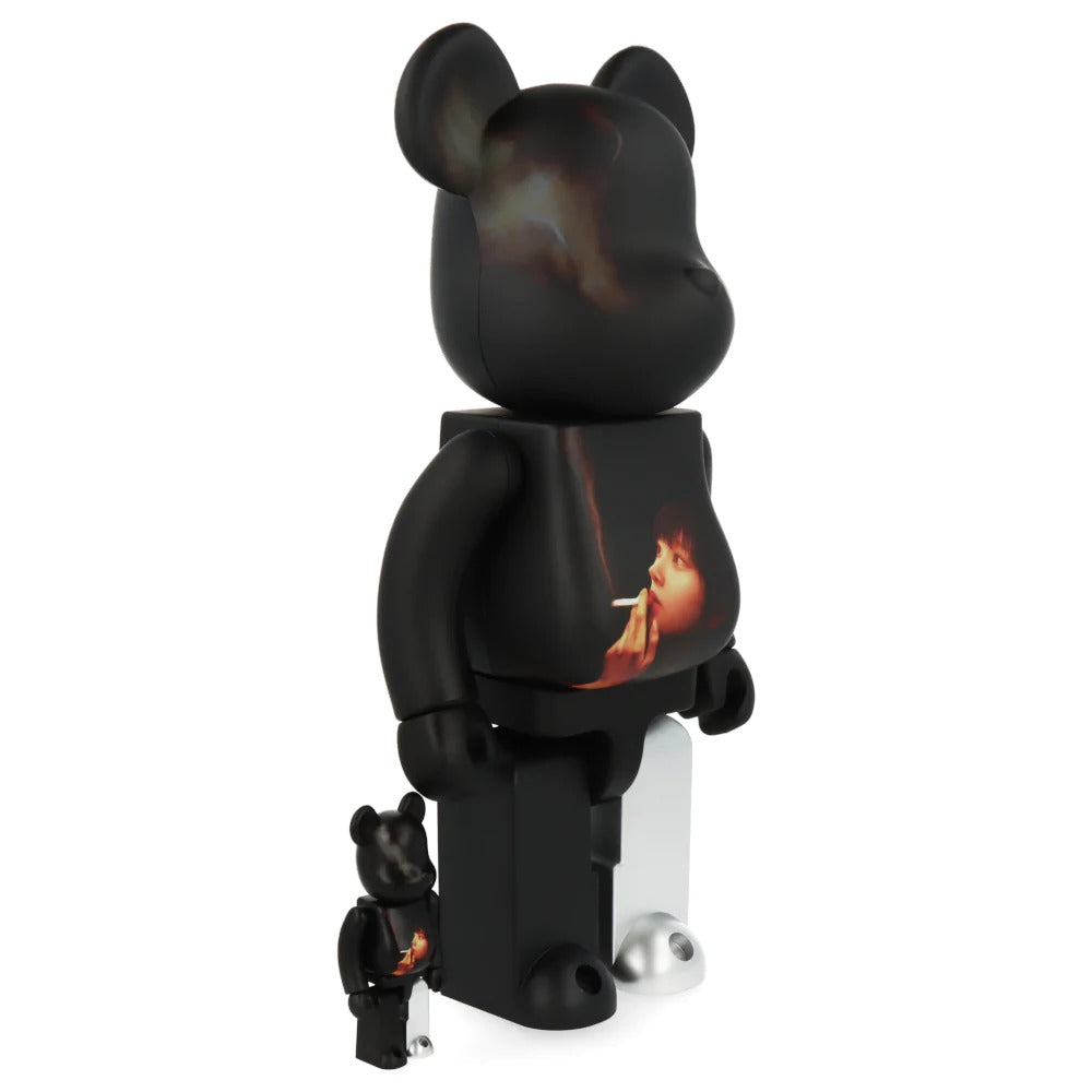 400% + 100% Bearbrick Black Scandal Yohji Yamamoto x Suzume Uchida x S.H.I.P & Crew Ideal Self - Medicom Toy - Bearbrick