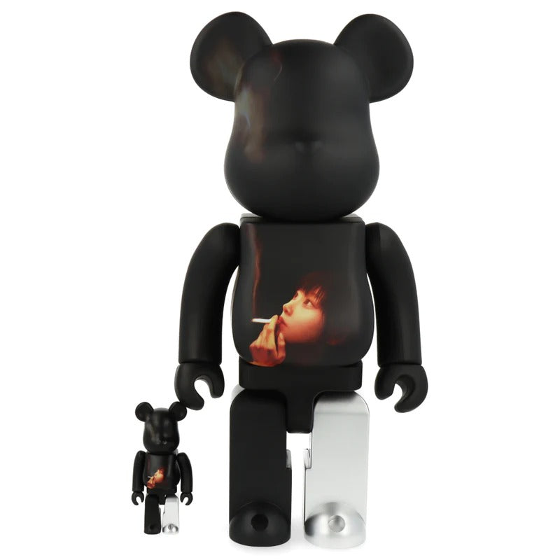 400% + 100% Bearbrick Black Scandal Yohji Yamamoto x Suzume Uchida x S.H.I.P & Crew Ideal Self - Medicom Toy - Bearbrick