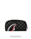 Trousse - SHARKS IN PARIS WTF BUBBLY BLACK CHECK POUCH - SPRAYGROUND-Magna-Carta