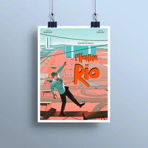Affiche l’homme de Rio 30x40 cm - Plakat - Affiche de cinéma en sérigraphie