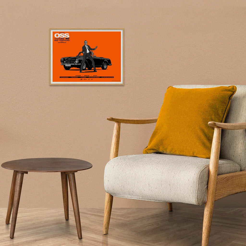 Affiche OSS 117 30x40 cm - Plakat - Affiche de cinéma en sérigraphie