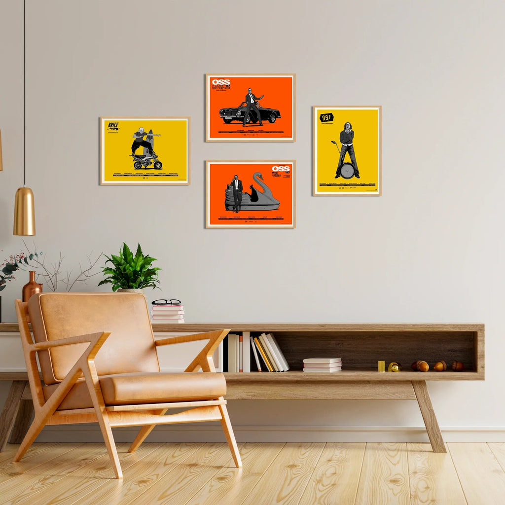 Affiche OSS 117 30x40 cm - Plakat - Affiche de cinéma en sérigraphie