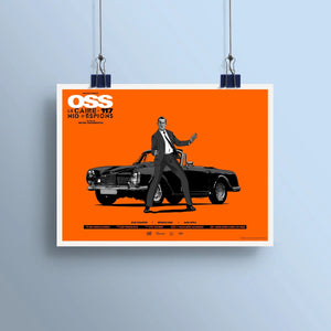 Affiche OSS 117 30x40 cm - Plakat - Affiche de cinéma en sérigraphie