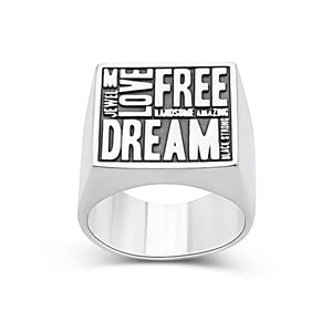 Bague homme Free Dream - Black Rock Jewel-Magna-Carta