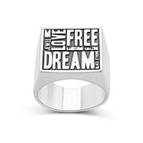 Bague homme Free Dream - Black Rock Jewel-Magna-Carta