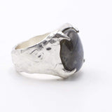 Bague homme pierre Labradorite en argent - Black Rock Jewel-Magna-Carta
