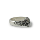 Bague homme tête de mort Bande fine en argent - Black Rock Jewel-Magna-Carta