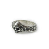 Bague homme tête de mort Bande fine en argent - Black Rock Jewel-Magna-Carta