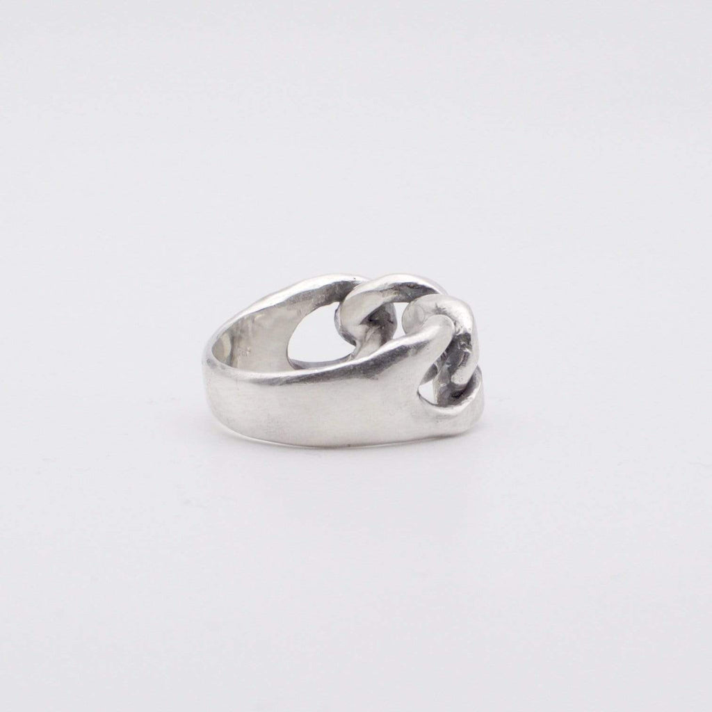 bague pour homme gourmette en argent - Black Rock Jewel-Magna-Carta