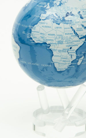 Bleu et Blanc IWB MOVA Globes Moyenne Globe autorotatif