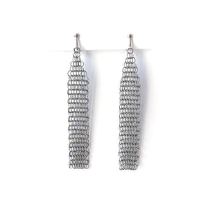 Boucles d'oreilles B argentées - Pascale Lion-Magna-Carta