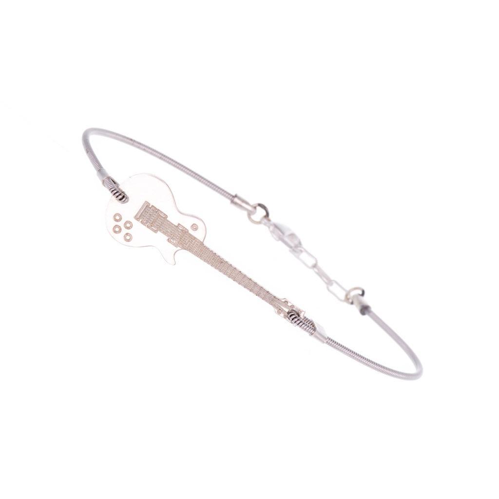 Bracelet GUITARE GRAVÉE argent 925 sur Corde de Guitare - Sing a Song-Magna-Carta