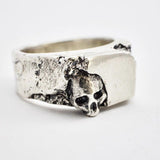 Chevalière tête de mort en argent - Black Rock Jewel-Magna-Carta