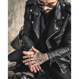 Chevalière tête de mort en argent - Black Rock Jewel-Magna-Carta