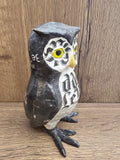 Chouette en papier mâché-Le Monde- Aude Goalec et Nicole Jacobs - Sculpture en papier mâché