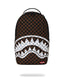 Sac à dos - BROWN AND CREAM DRIP CHECK SHARK BACKPACK - SPRAYGROUND