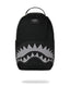 SHARK CENTRAL BLACK NYLON GRAY EMBOSSED BACKPACK