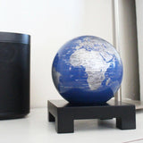 Globe terrestre bleu et argent - BSE - MOVA Globes-Magna-Carta