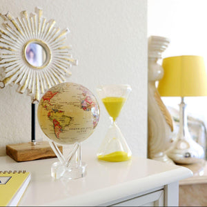 Globe terrestre carte politique jaune - ATE - MOVA Globes-Magna-Carta