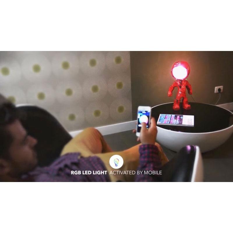 Lampe connectée Army rouge - The Lampster-Magna-Carta