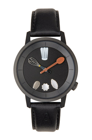 Montre Chef black 38 - AKTEO - Montre à thème