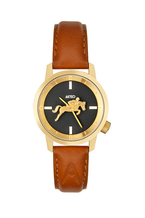 Montre Equitation Or 29 - AKTEO - Montre à thème
