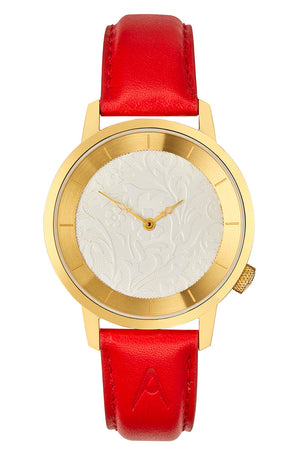 Montre Novocento Tulipe Or 38 - AKTEO - Montre à thème