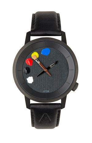 Montre Peinture 01 Black 38 - AKTEO - Montre à thème