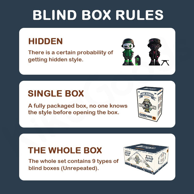 MR.BONE Camping Séries Blind Box - Blind Box