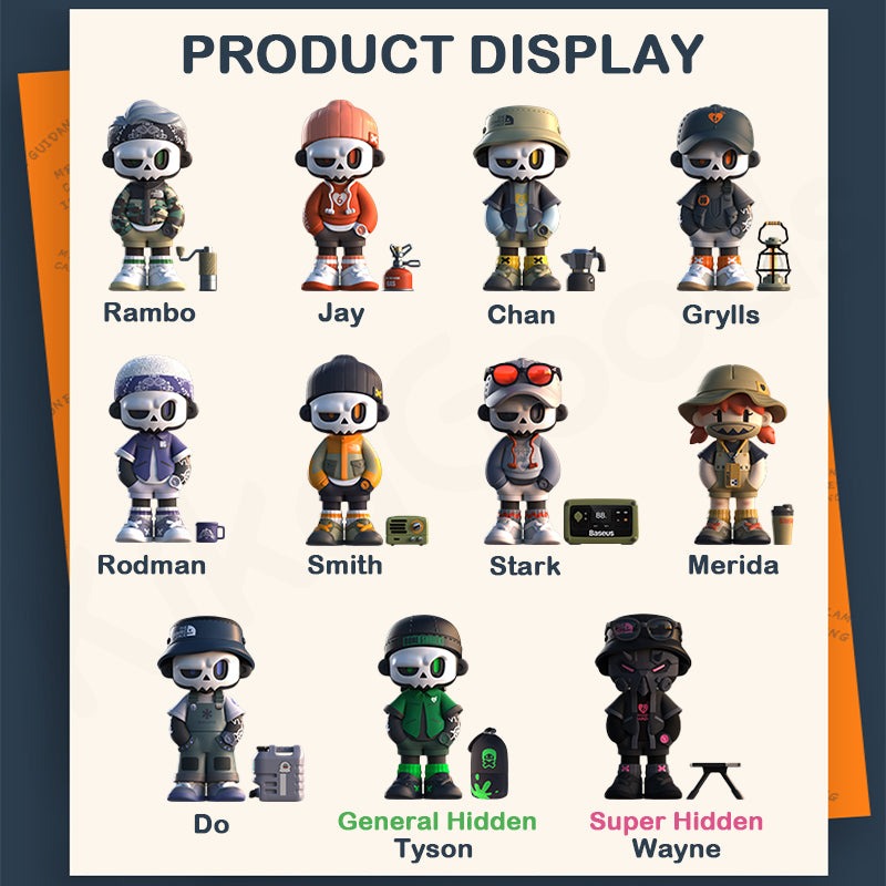 MR.BONE Camping Séries Blind Box - Blind Box