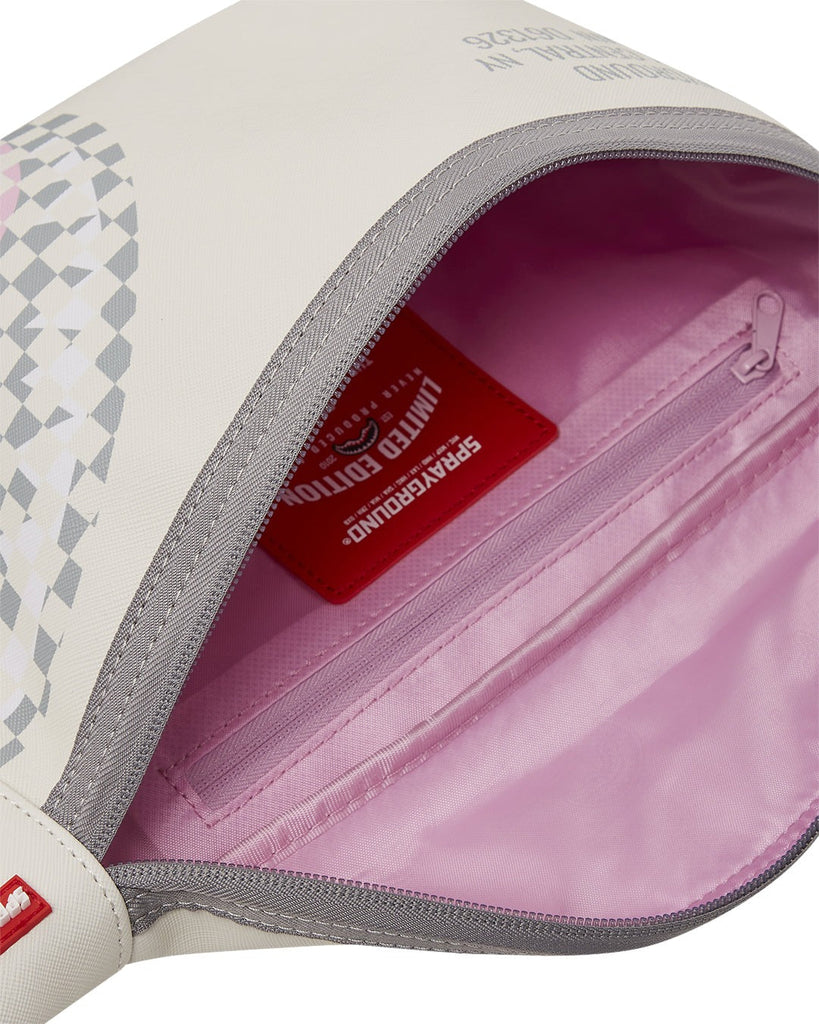 Sac - CREAM CHECK SHARK CENTRAL CROSSBODY - SPRAYGROUND - Sac Bandoulière
