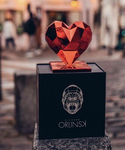 Sculpture Coeur Spirit rouge Edition by Richard Orlinski - ORLINSKI