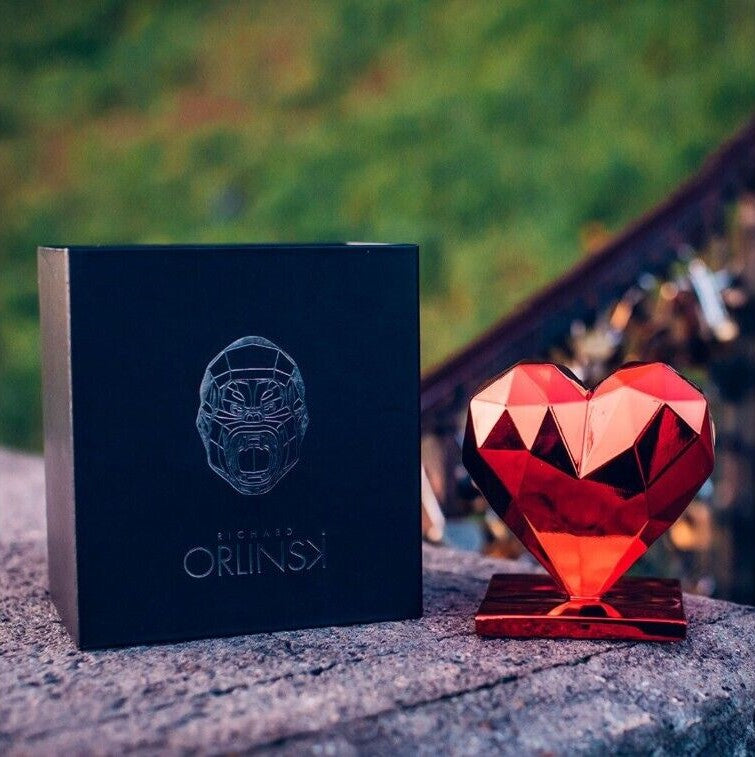 Sculpture Coeur Spirit rouge Edition by Richard Orlinski - ORLINSKI