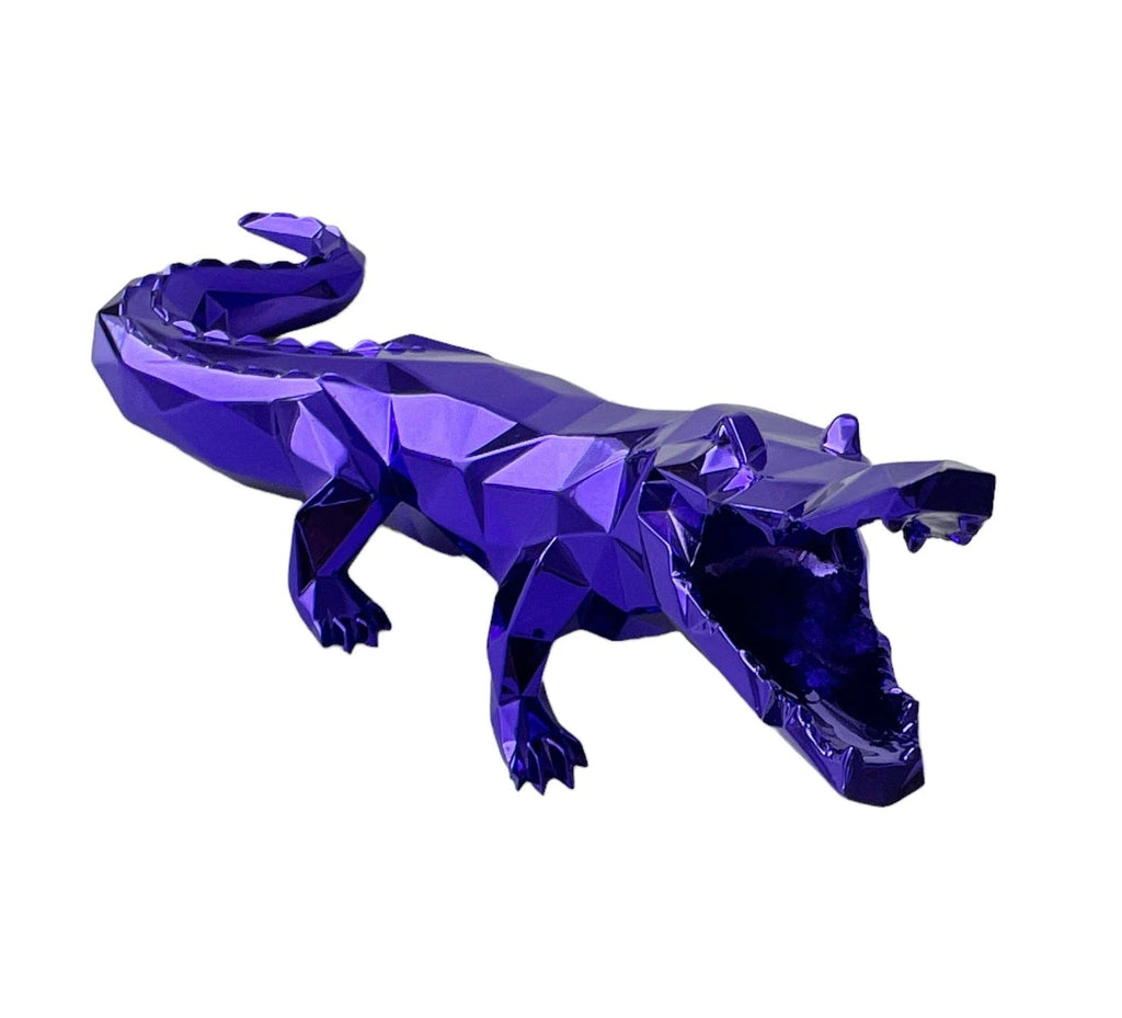 Sculpture Croco Spirit Purple Edition by Richard Orlinski - ORLINSKI