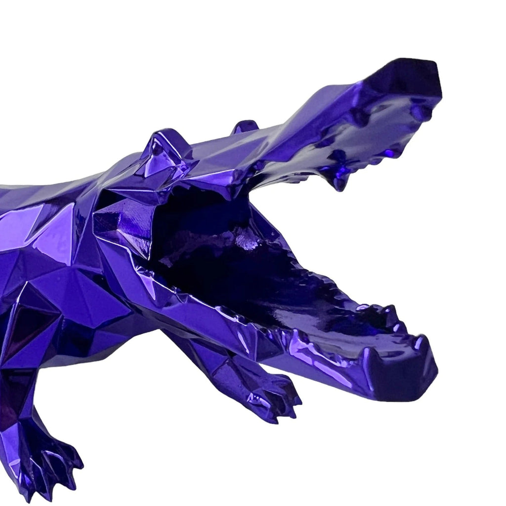 Sculpture Croco Spirit Purple Edition by Richard Orlinski - ORLINSKI