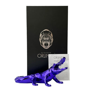Sculpture Croco Spirit Purple Edition by Richard Orlinski - ORLINSKI