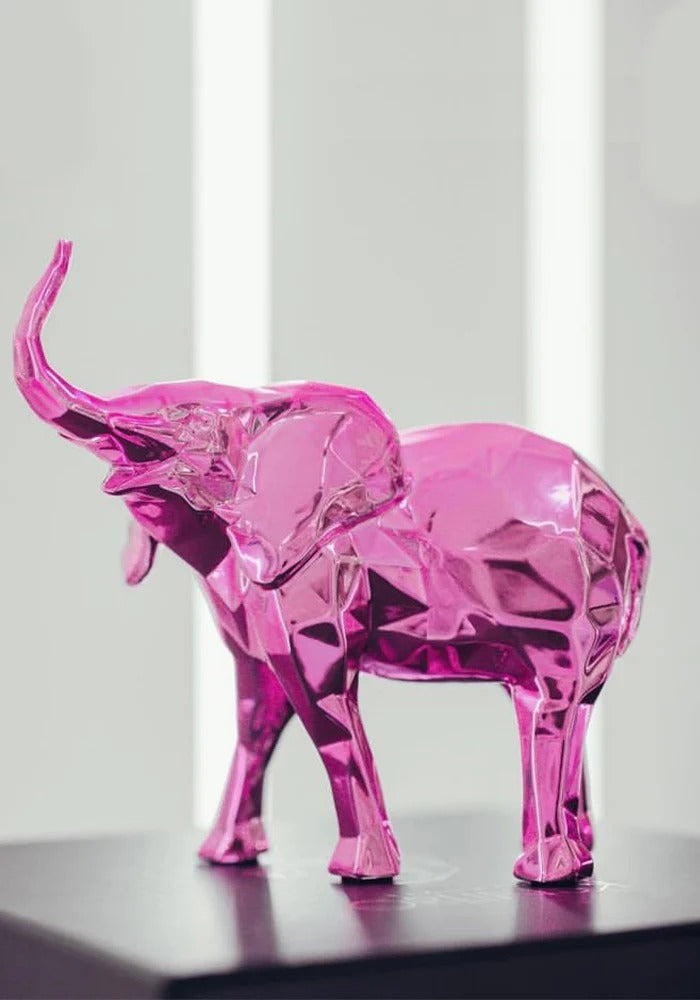 Sculpture Elephant Spirit Pink Edition by Richard Orlinski - ORLINSKI