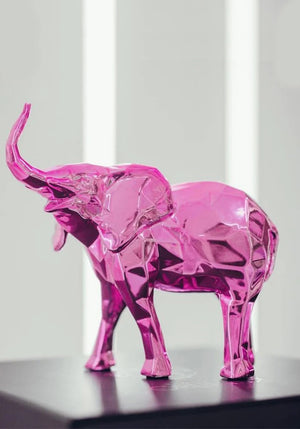 Sculpture Elephant Spirit Pink Edition by Richard Orlinski - ORLINSKI
