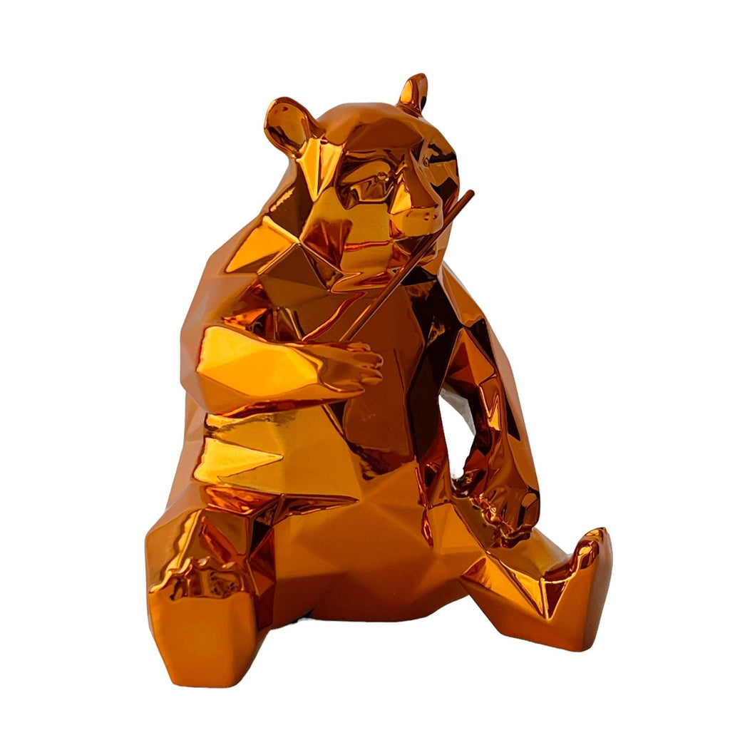 Sculpture Panda Spirit Orange Edition by Richard Orlinski - ORLINSKI