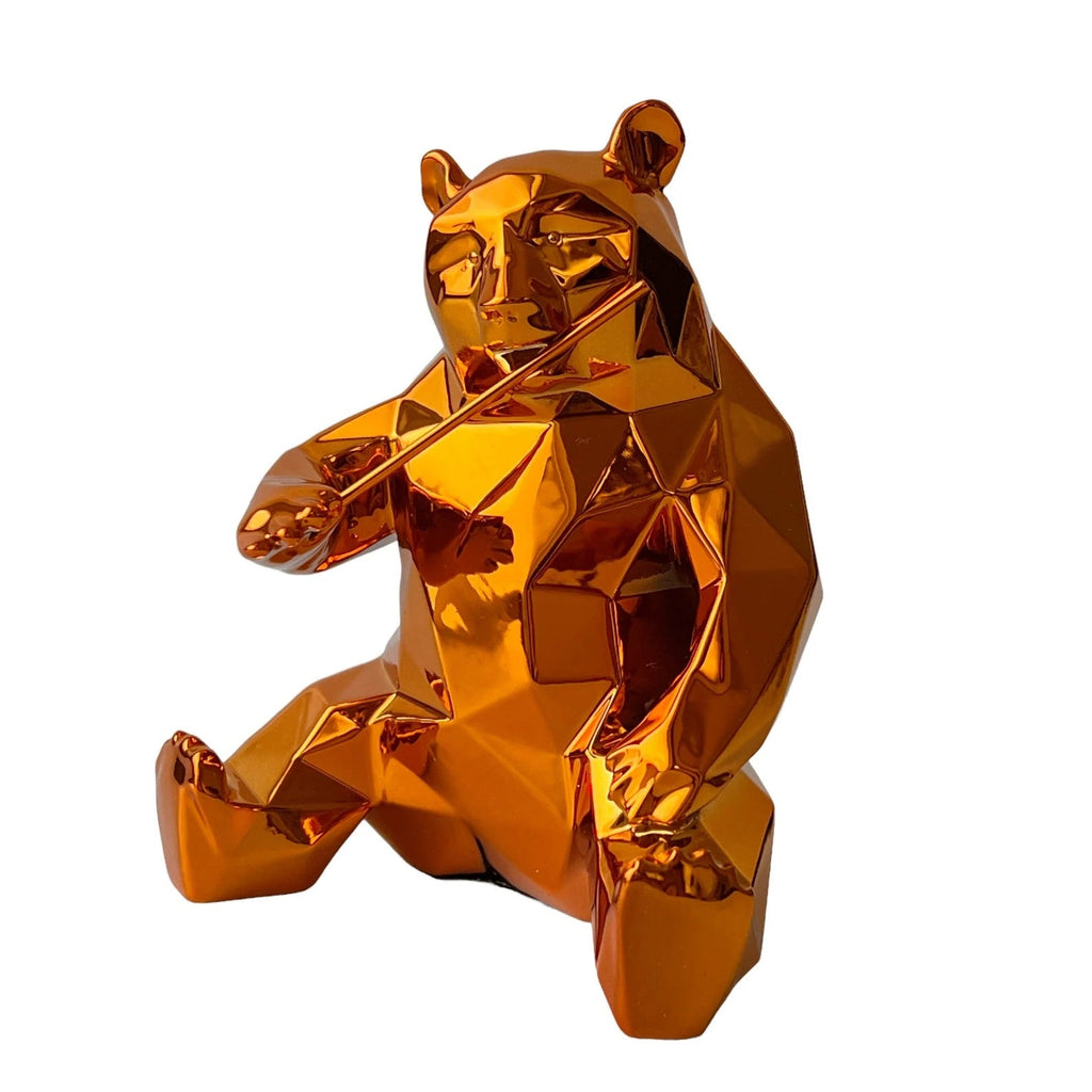 Sculpture Panda Spirit Orange Edition by Richard Orlinski - ORLINSKI