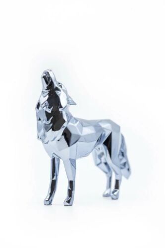 Sculpture Wolf Spirit Pearl Grey Edition by Richard Orlinski - ORLINSKI