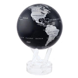 Globe terrestre noir et argent - SBE - MOVA Globes-Magna-Carta