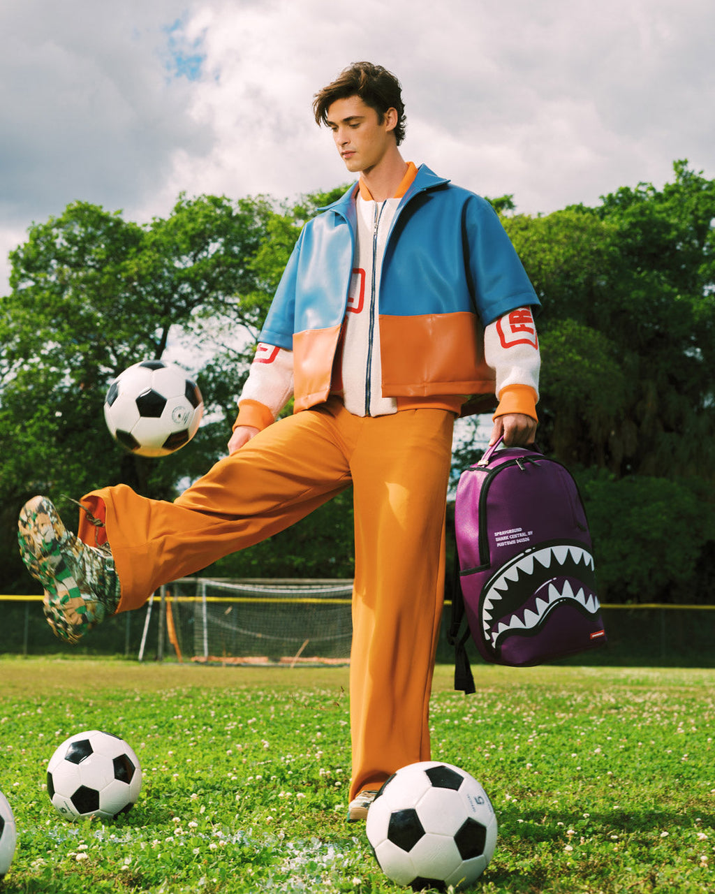 Sac à dos - SHARK CENTRAL BUBBLY PURPLE BACKPACK - SPRAYGROUND