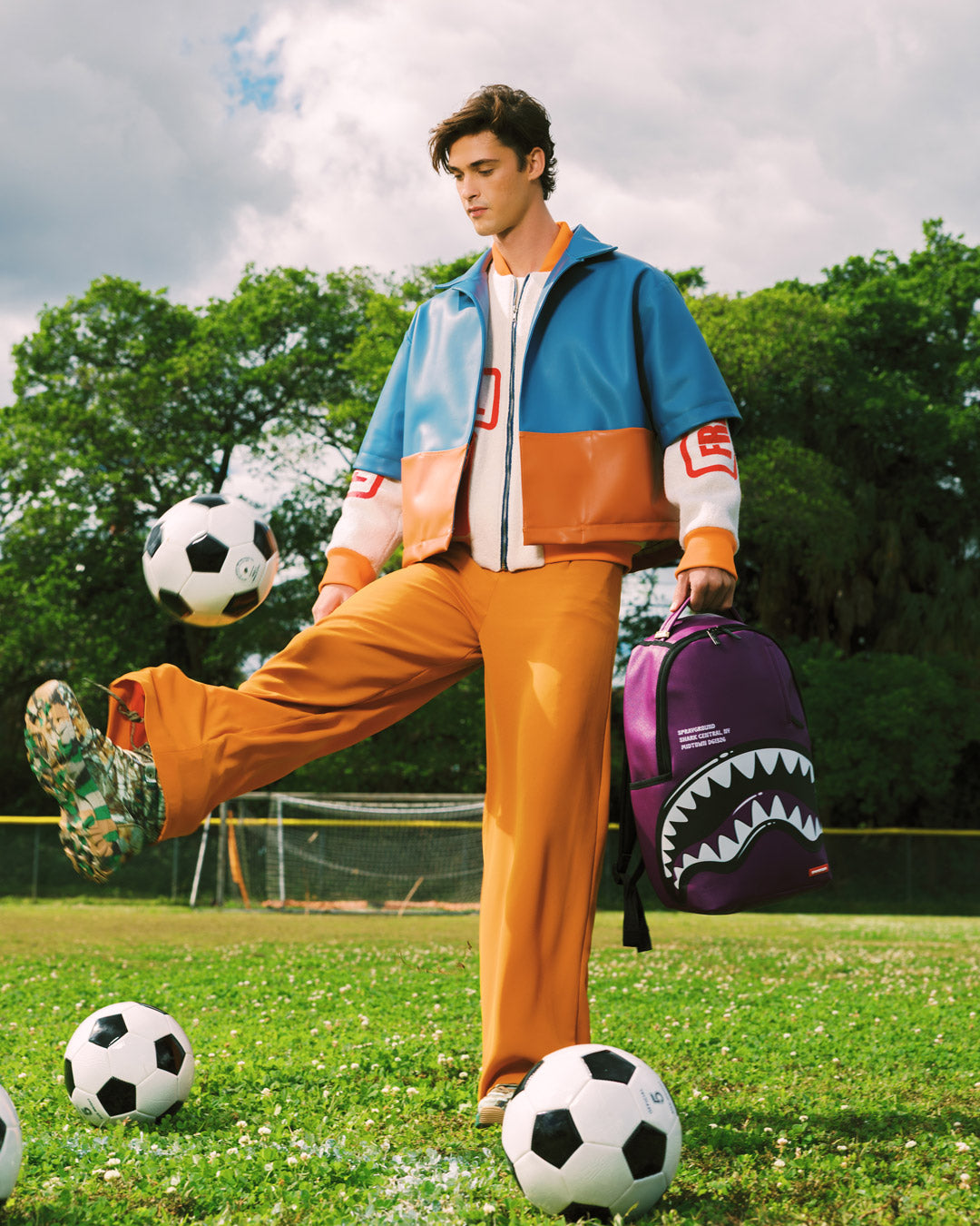 Sac à dos - SHARK CENTRAL BUBBLY PURPLE BACKPACK - SPRAYGROUND
