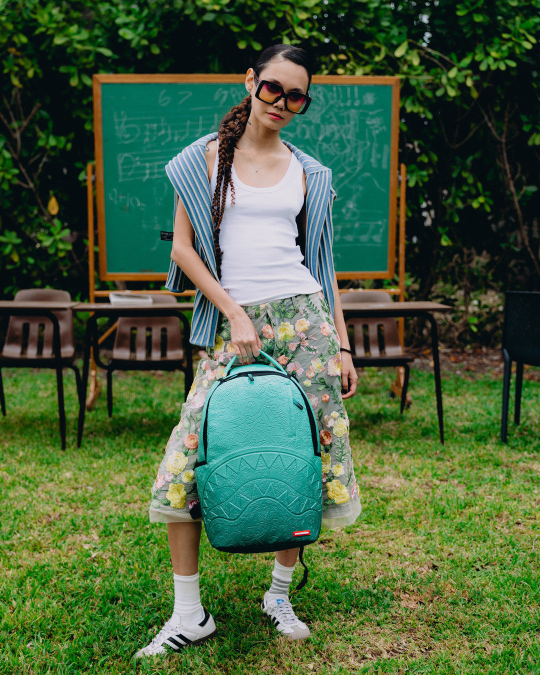 Sac à dos - TURQUOISE DOODLE EMBOSS BACKPACK - SPRAYGROUND