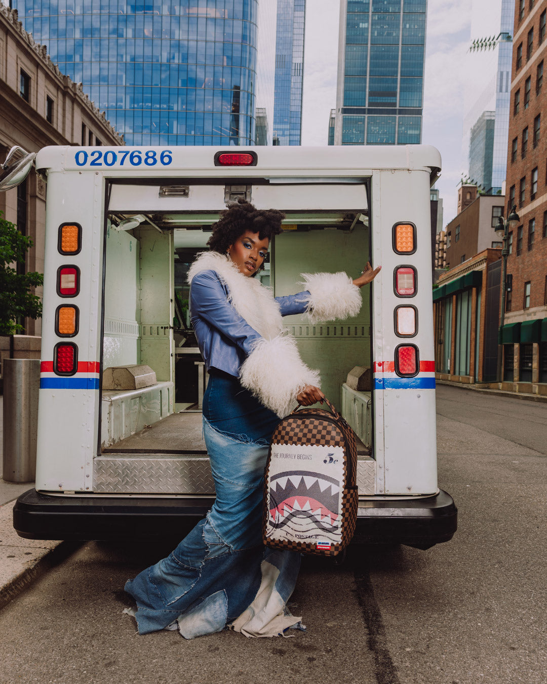 Sac à dos - USPS SHARK STAMP BACKPACK - SPRAYGROUND Secondary image