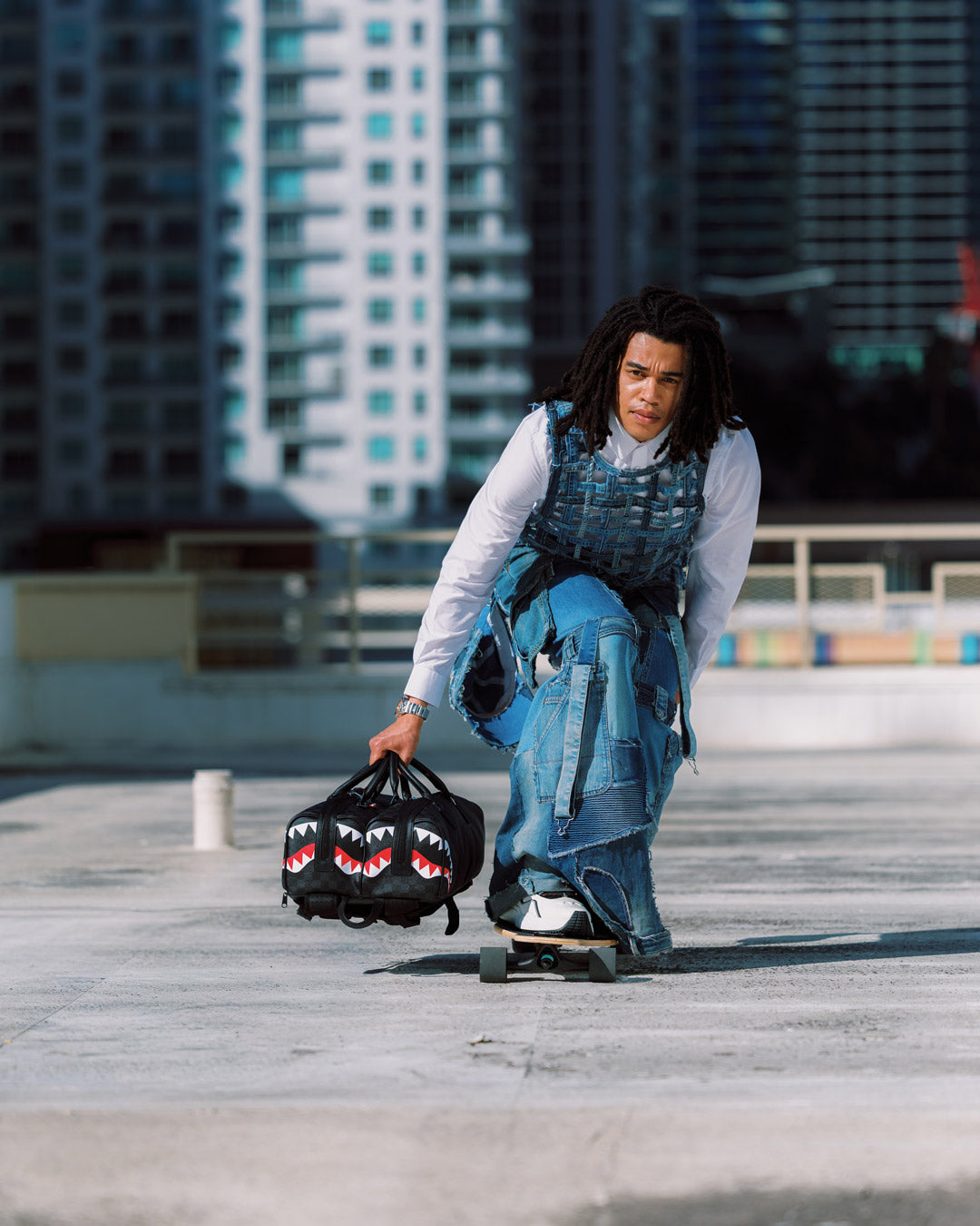 Sac à dos - DOUBLE TROUBLE DOUBLE DUFFLE BACKPACK - SPRAYGROUND