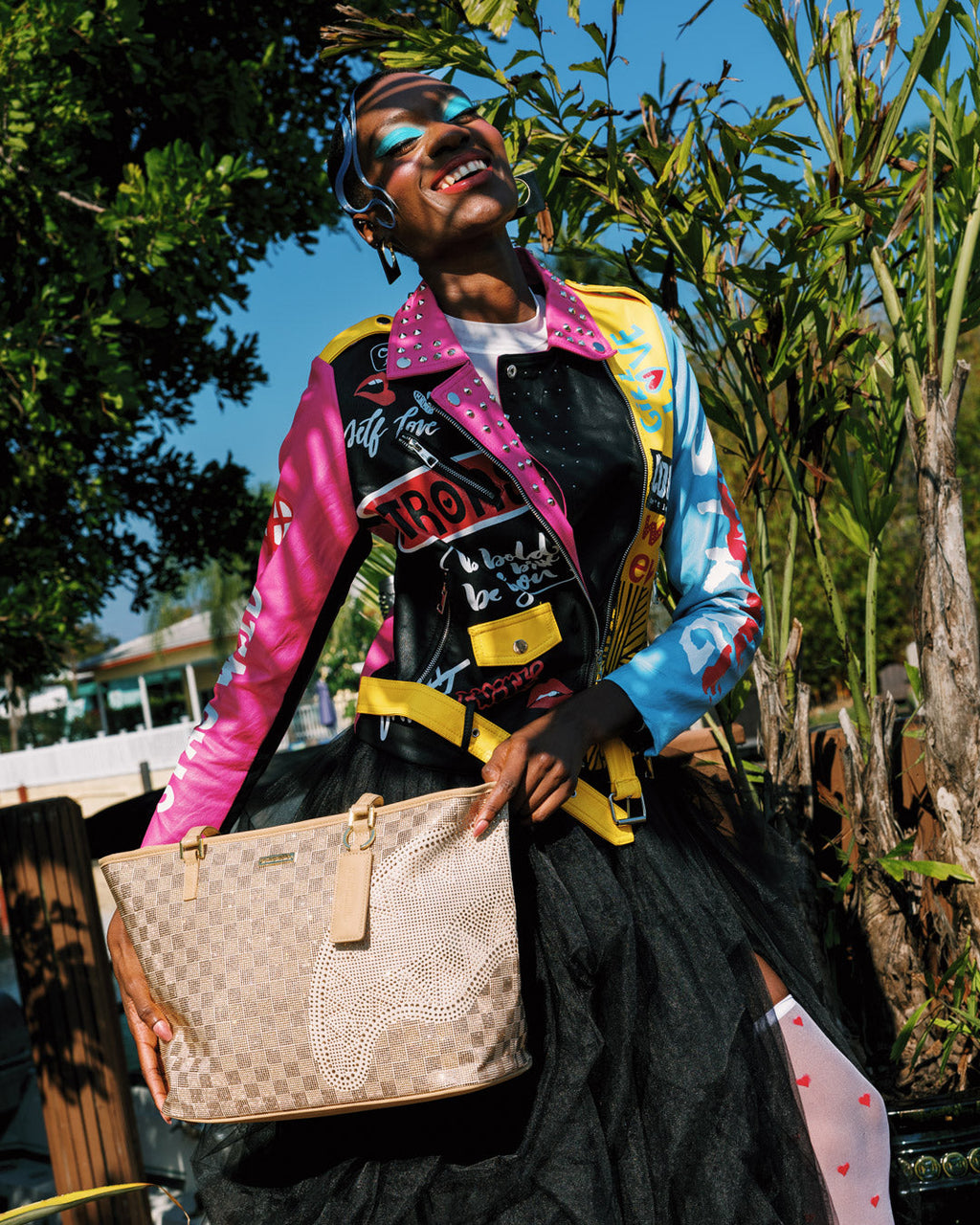 2 TONE GOLD TRINITY TOTE