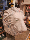 Trophée de lion en papier mâché - Aude Goalec et Nicole Jacobs - Sculpture en papier mâché